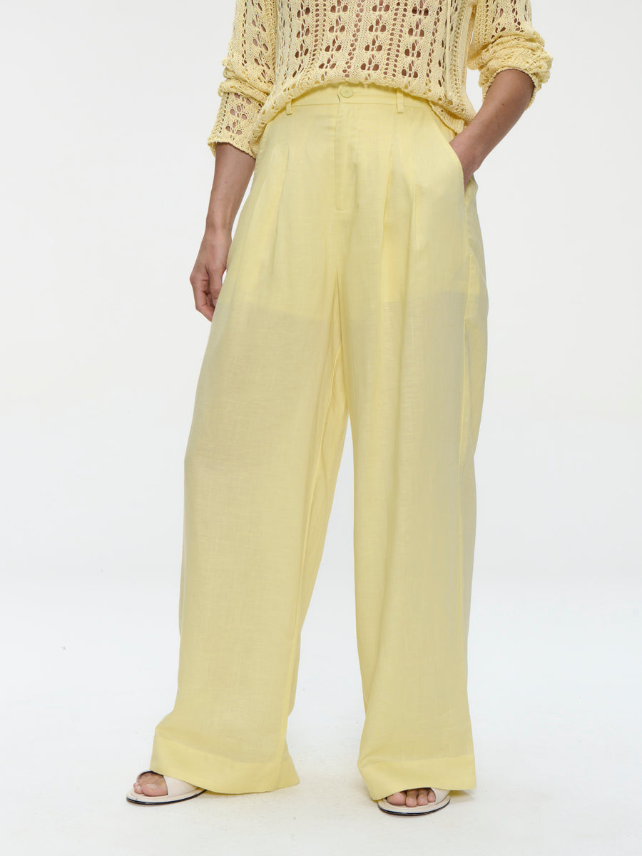 Hamako linnen mix pants
