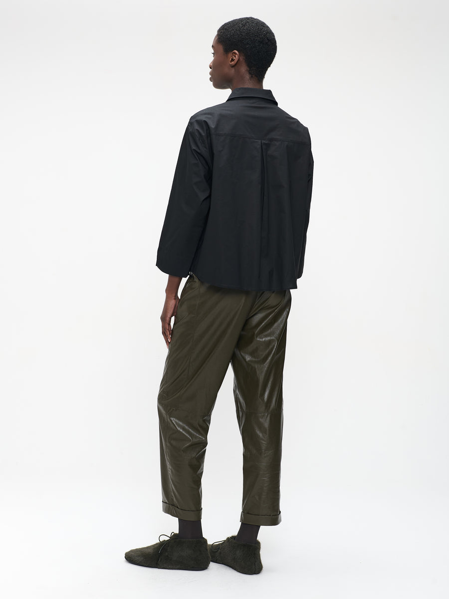 Limone studio poplin blouse | Black