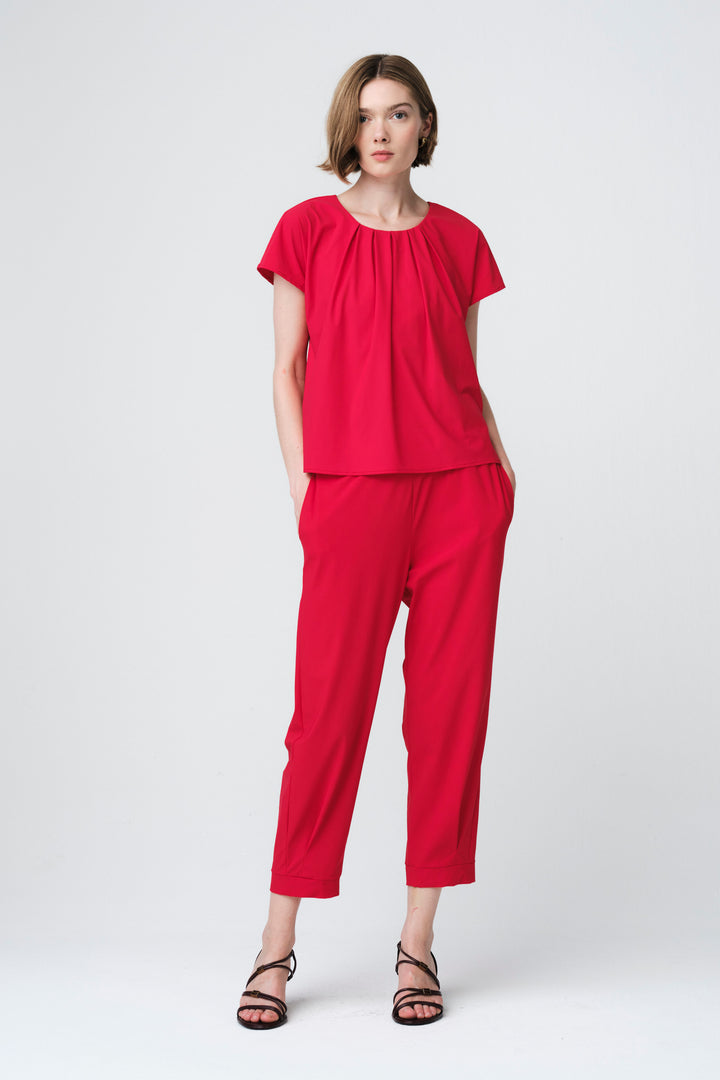 Terry top  technical jersey | Red