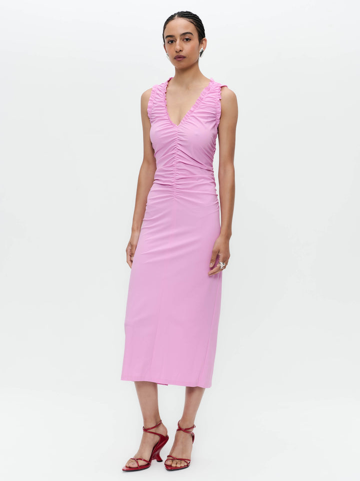 Romana dress technical jersey long | Pink
