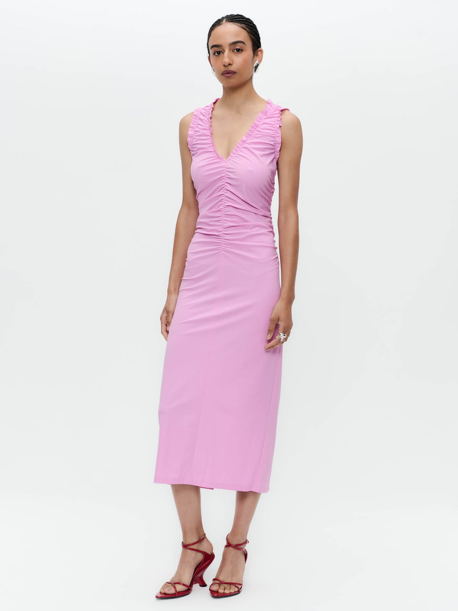 Romana dress technical jersey long | Pink