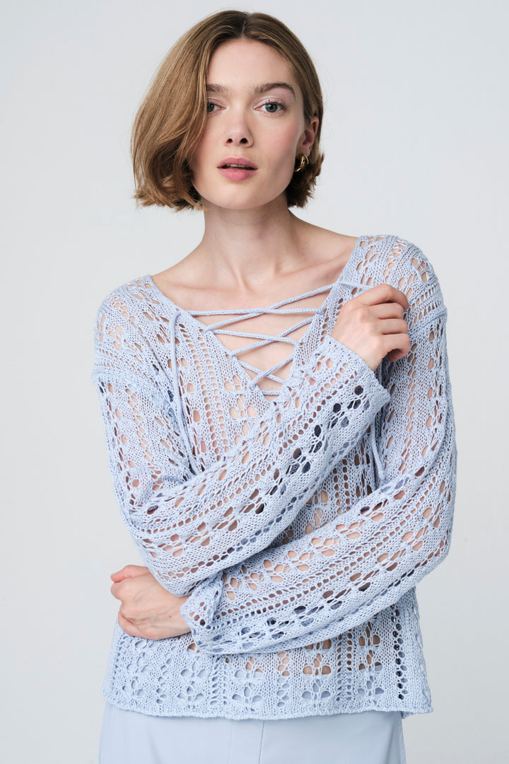 Summer Pullover E25102 | Light Blue