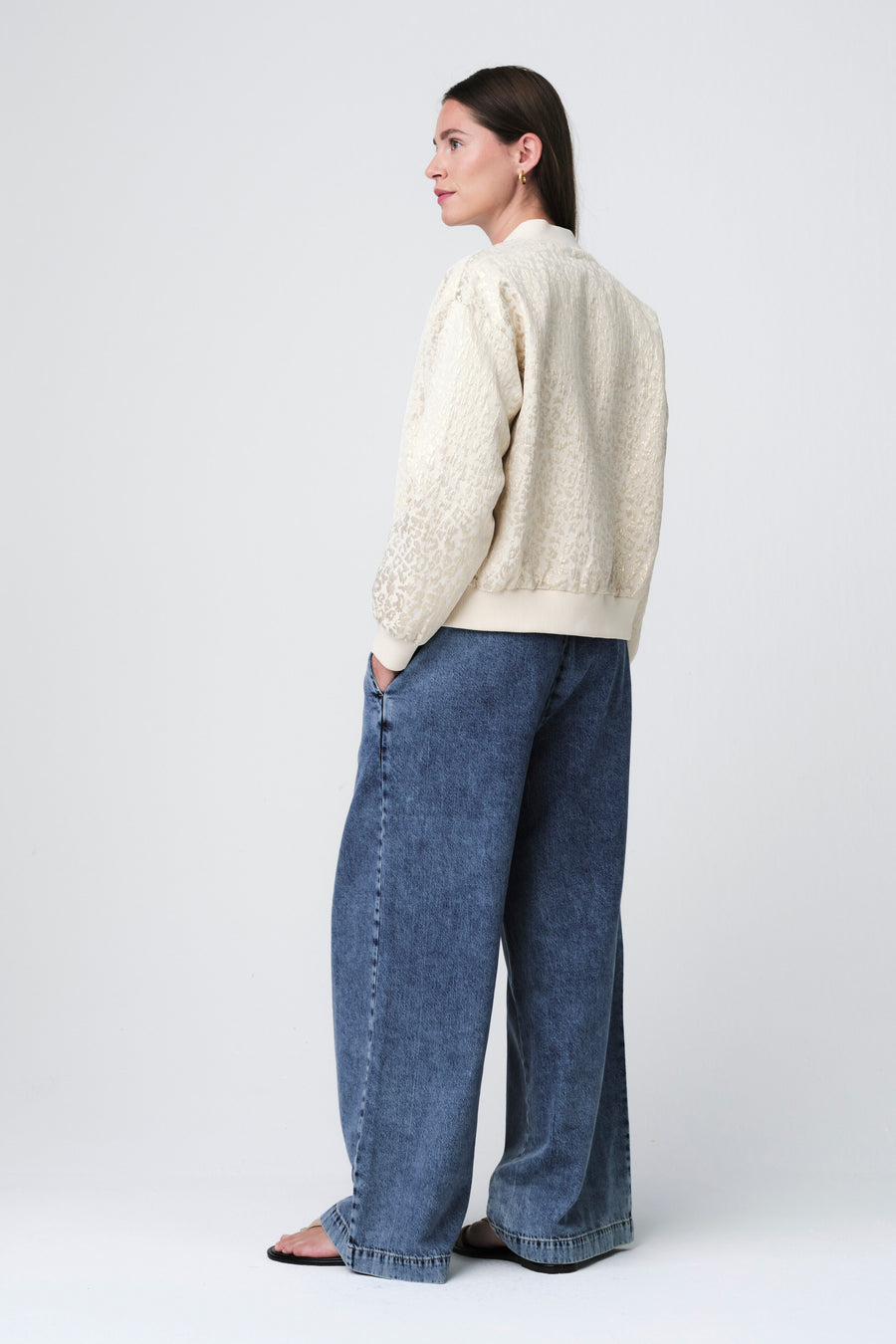 Maki jacquard bomber