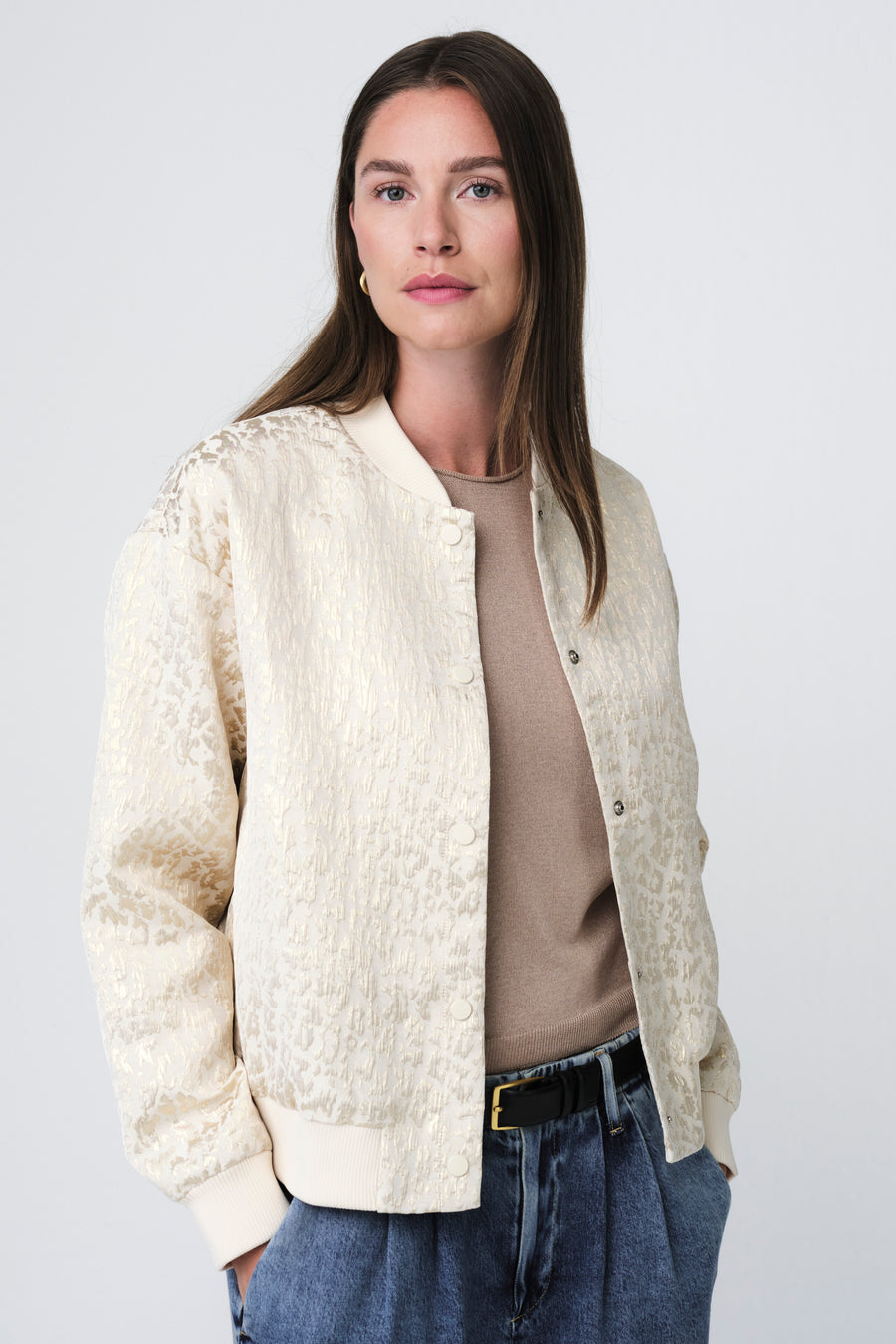 Maki jacquard bomber