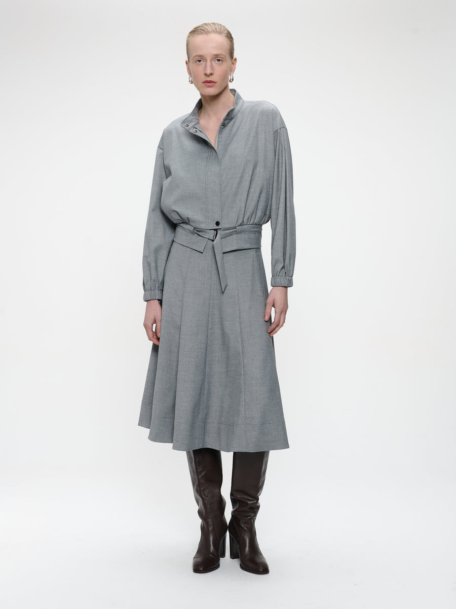 Mishele viscose skirt | Light grey