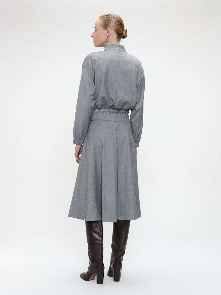 Mishele viscose skirt | Light grey