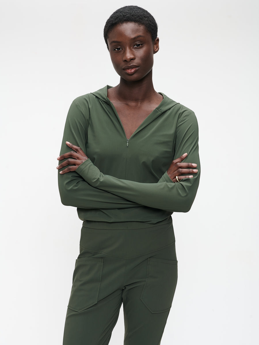 Melissa top technical jersey | Army