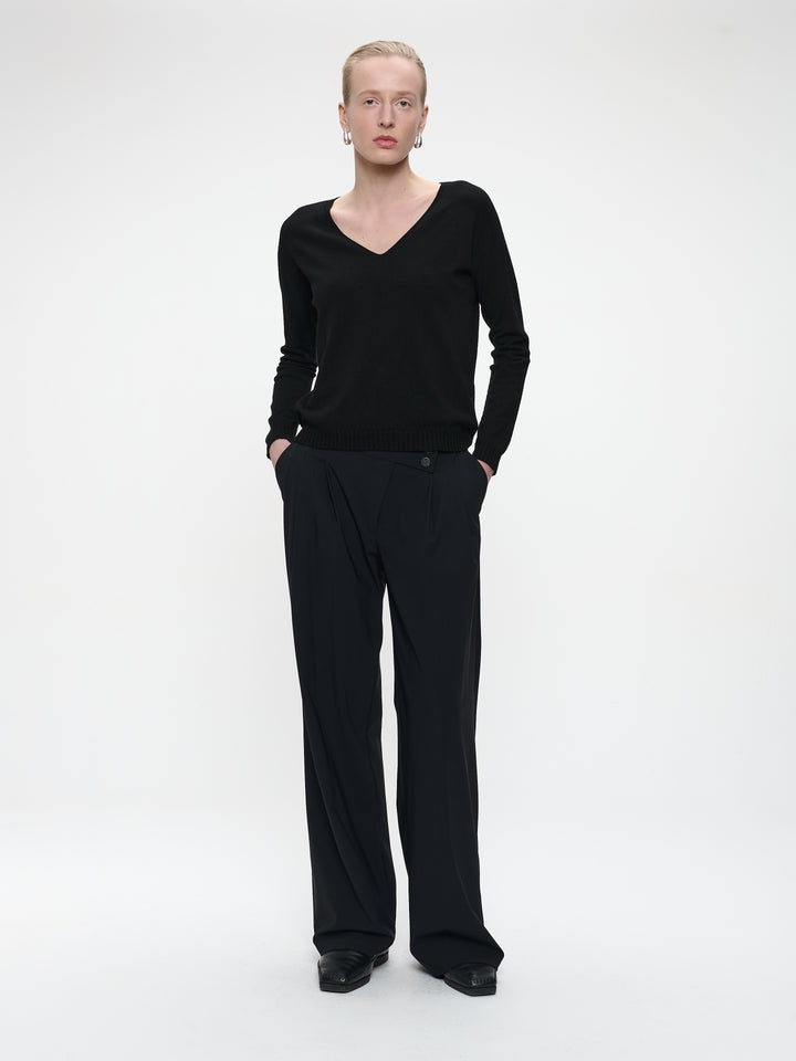 Pullover seamless viscose NB186 | Black