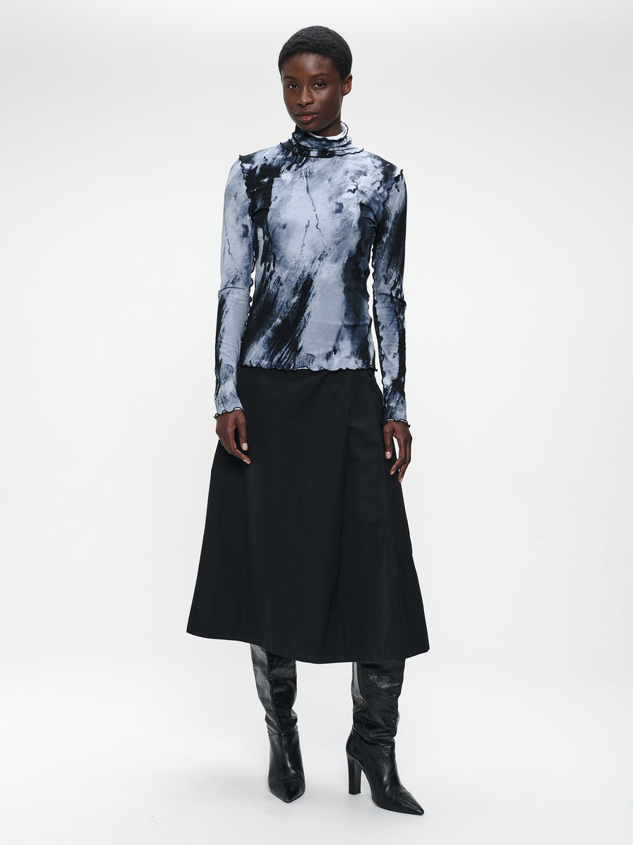 Janice allover print top | Allover