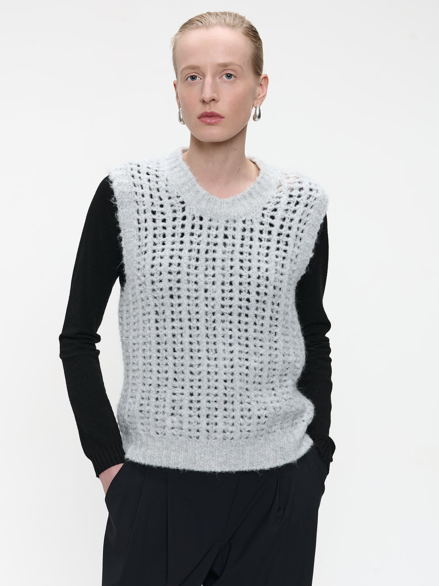 Shiny Vest 1008 | Light Grey
