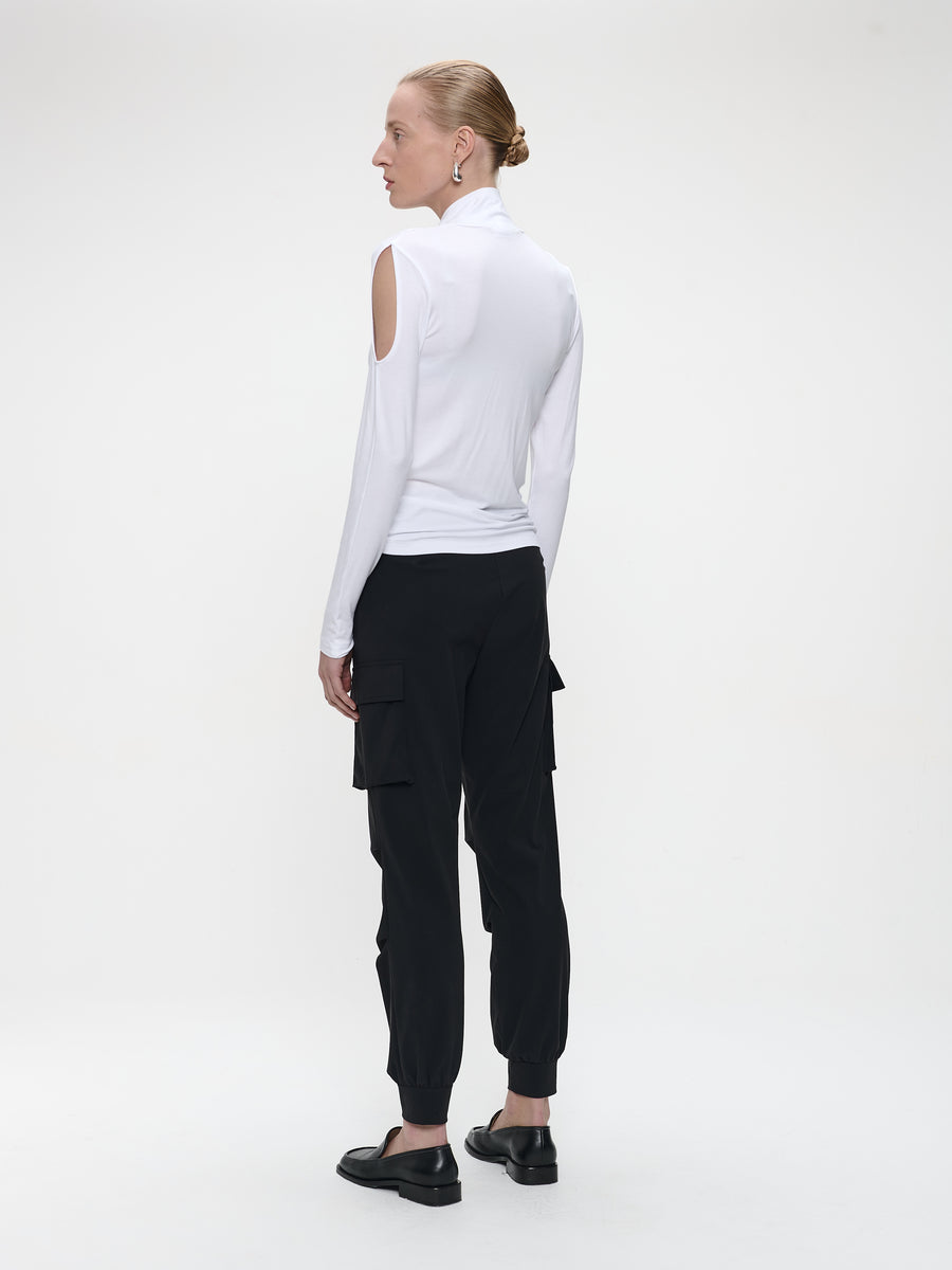 Marita pants brush tech jersey | Black