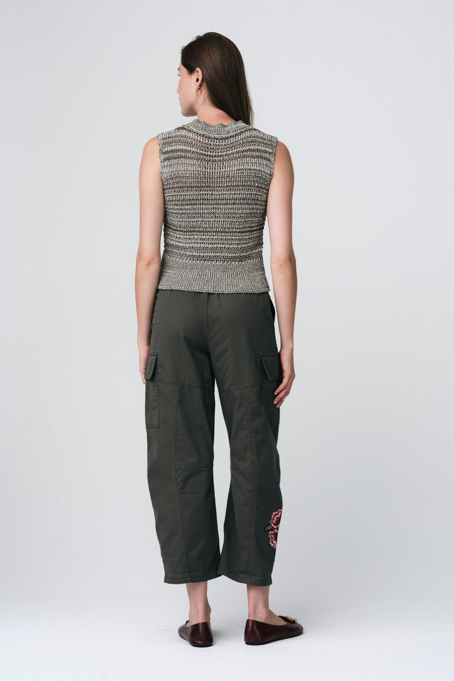 Top in cotone multicolore 250201
