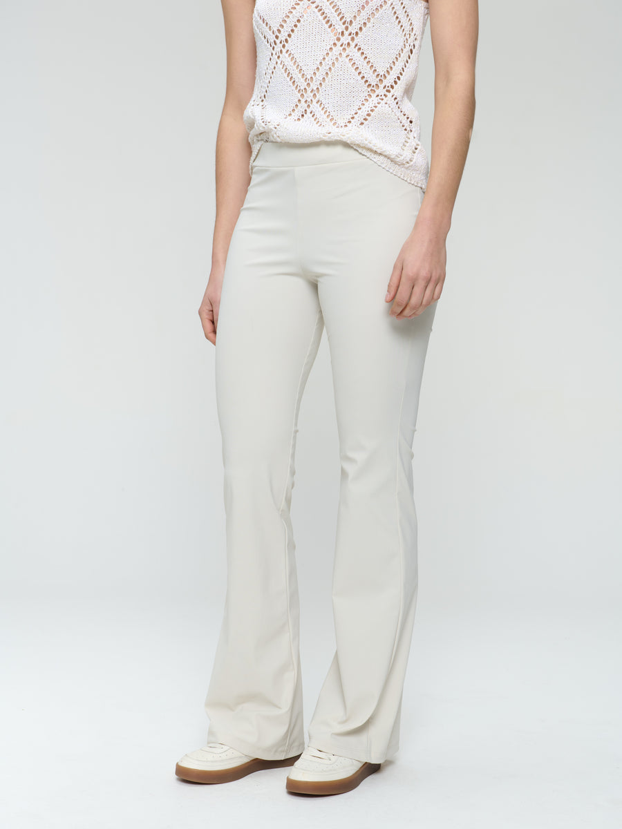 Eliya stretch technical jersey pants | Light Sand