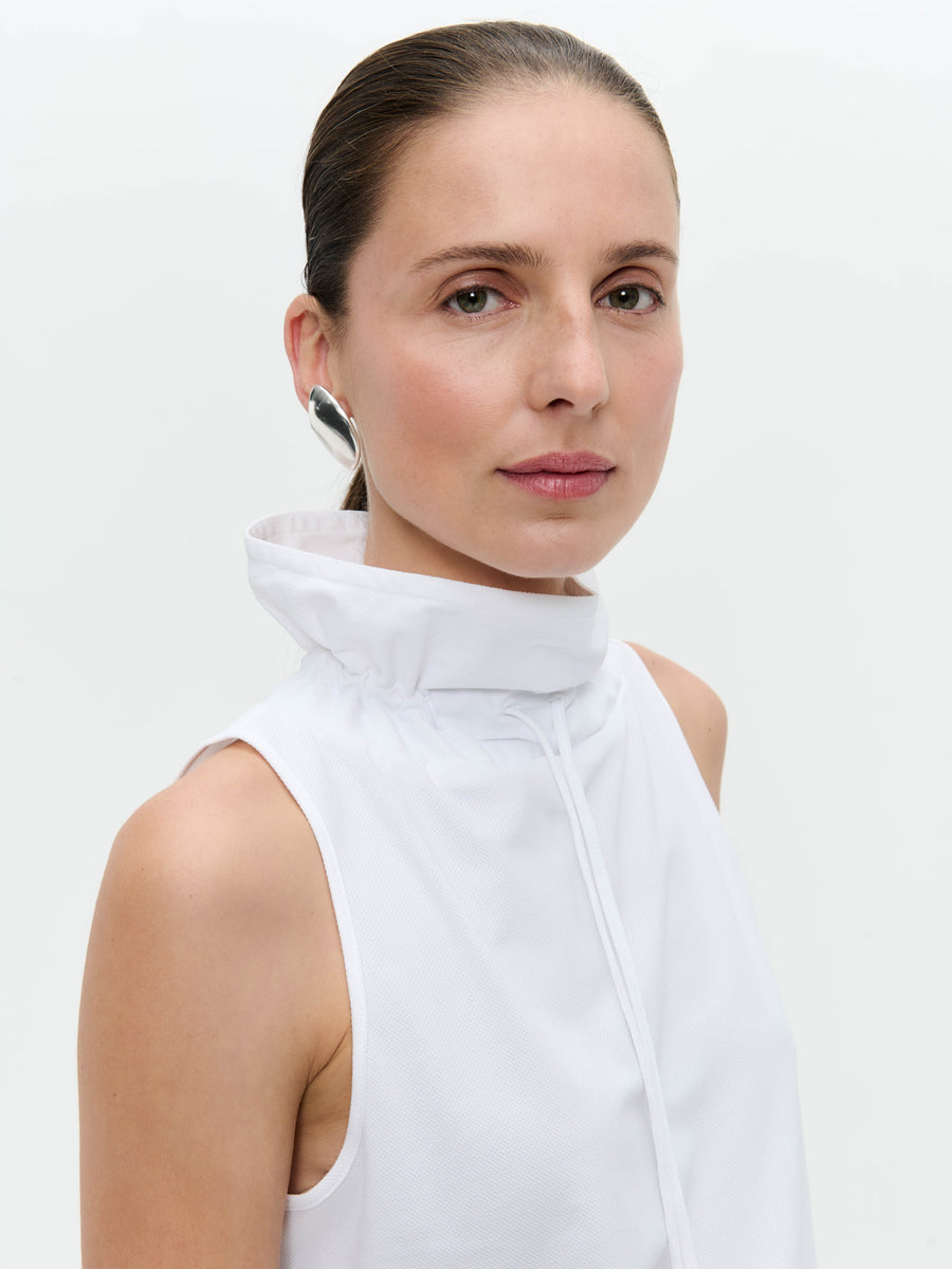 Malvo structure technical jersey top | White