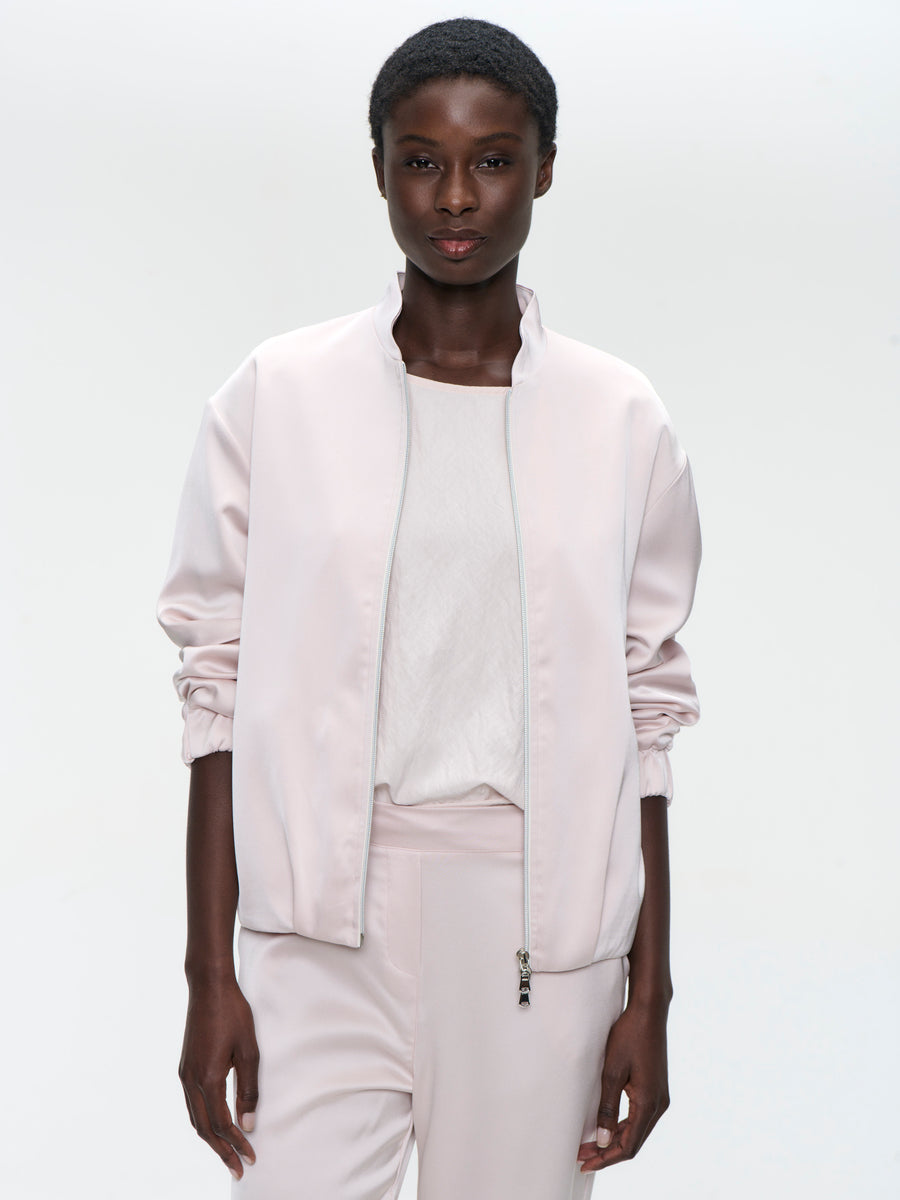 Ripasso saten bomber jacket