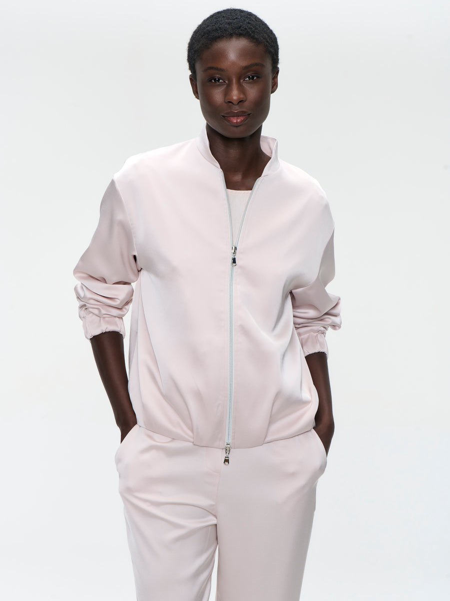 Ripasso saten bomber jacket