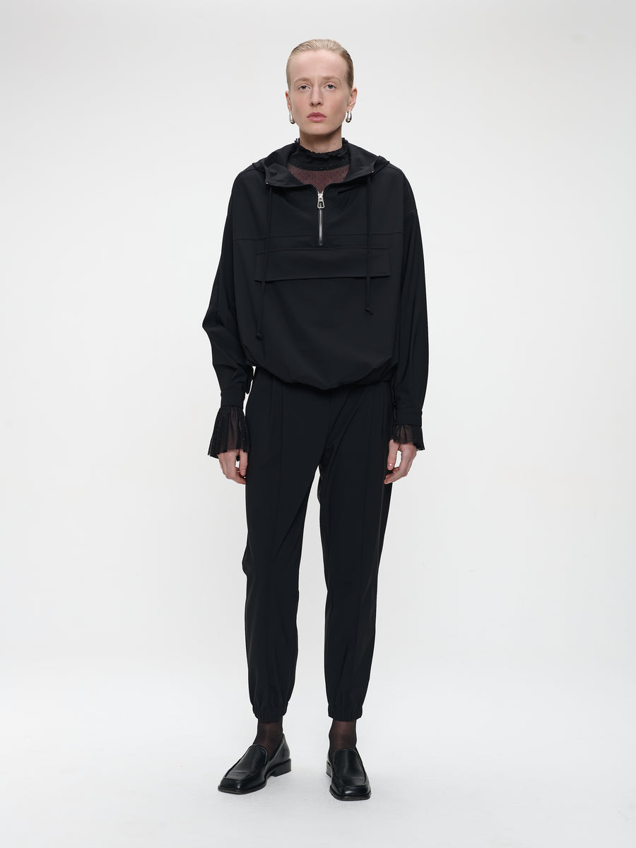 Hoodie bello technical Jersey | Black