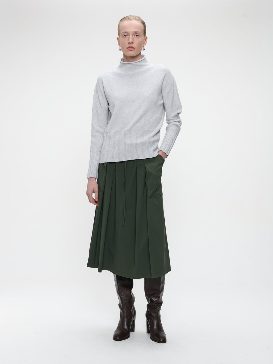 Raffaele skirt technical jersey | Army