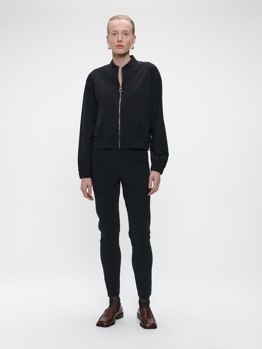Doris pants brush tech jersey | Black