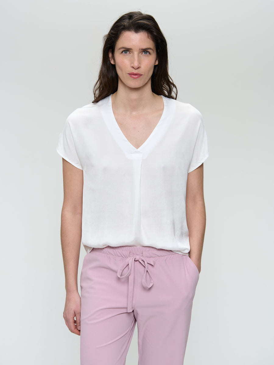 Civanea viscose top | Off White