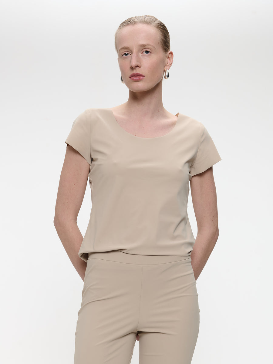 T shirt Sara Easy Wear Technical Jersey | Sand