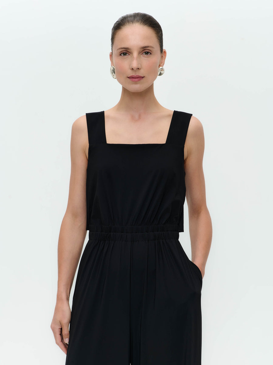 Mathilda jumpsuit technical jersey | Black
