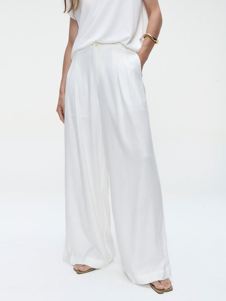 Takara linen mix pants