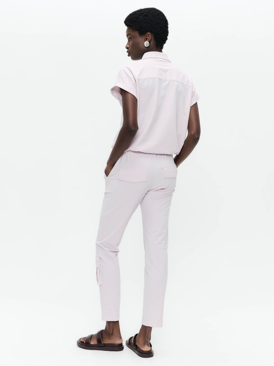 Renate blouse technical jersey | Light Pudra