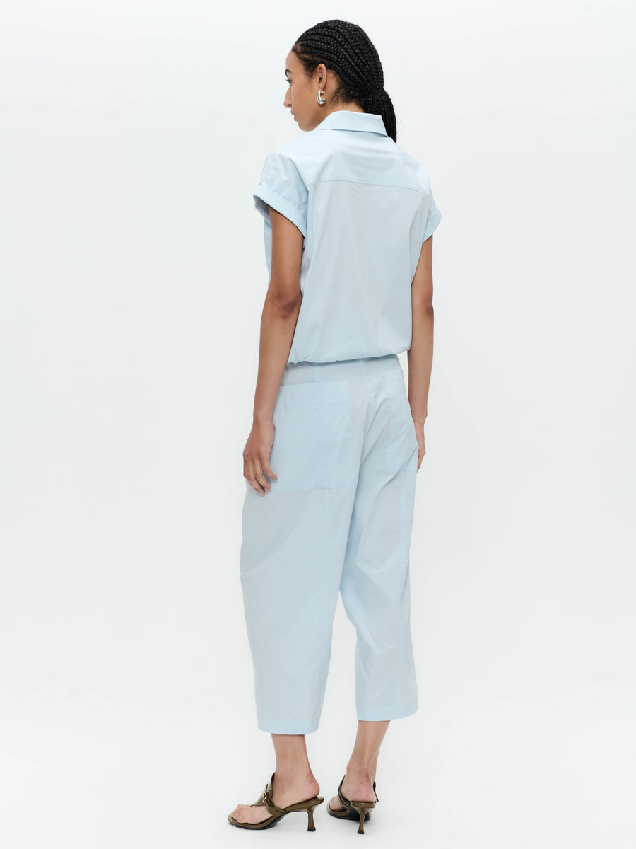 Renate poplin blouse | Light Blue