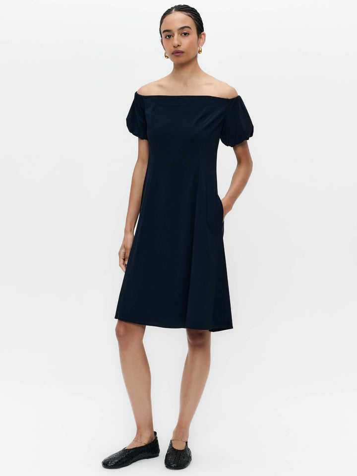Goldie dress technical jersey | Blue