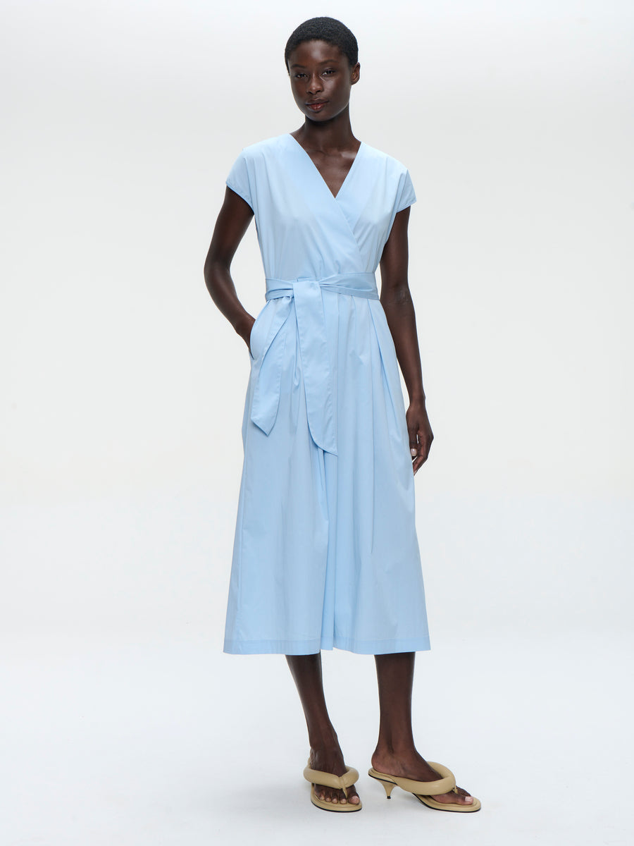 Poplin long dress 2945