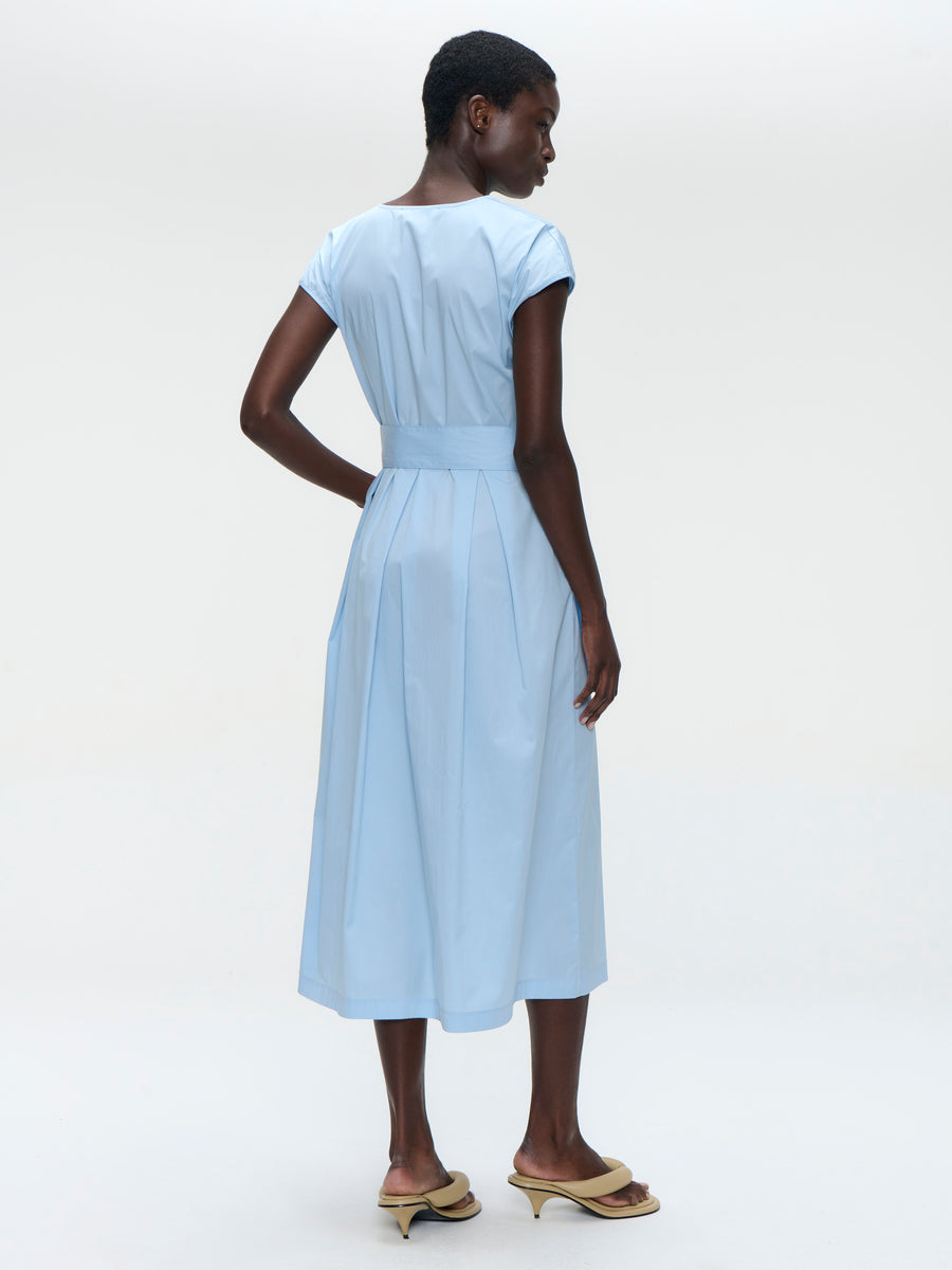 Poplin long dress 2945