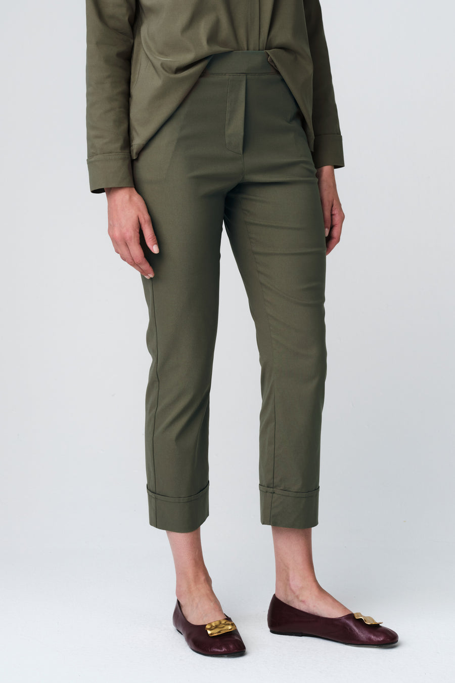 Biagio bengalina pants | Army