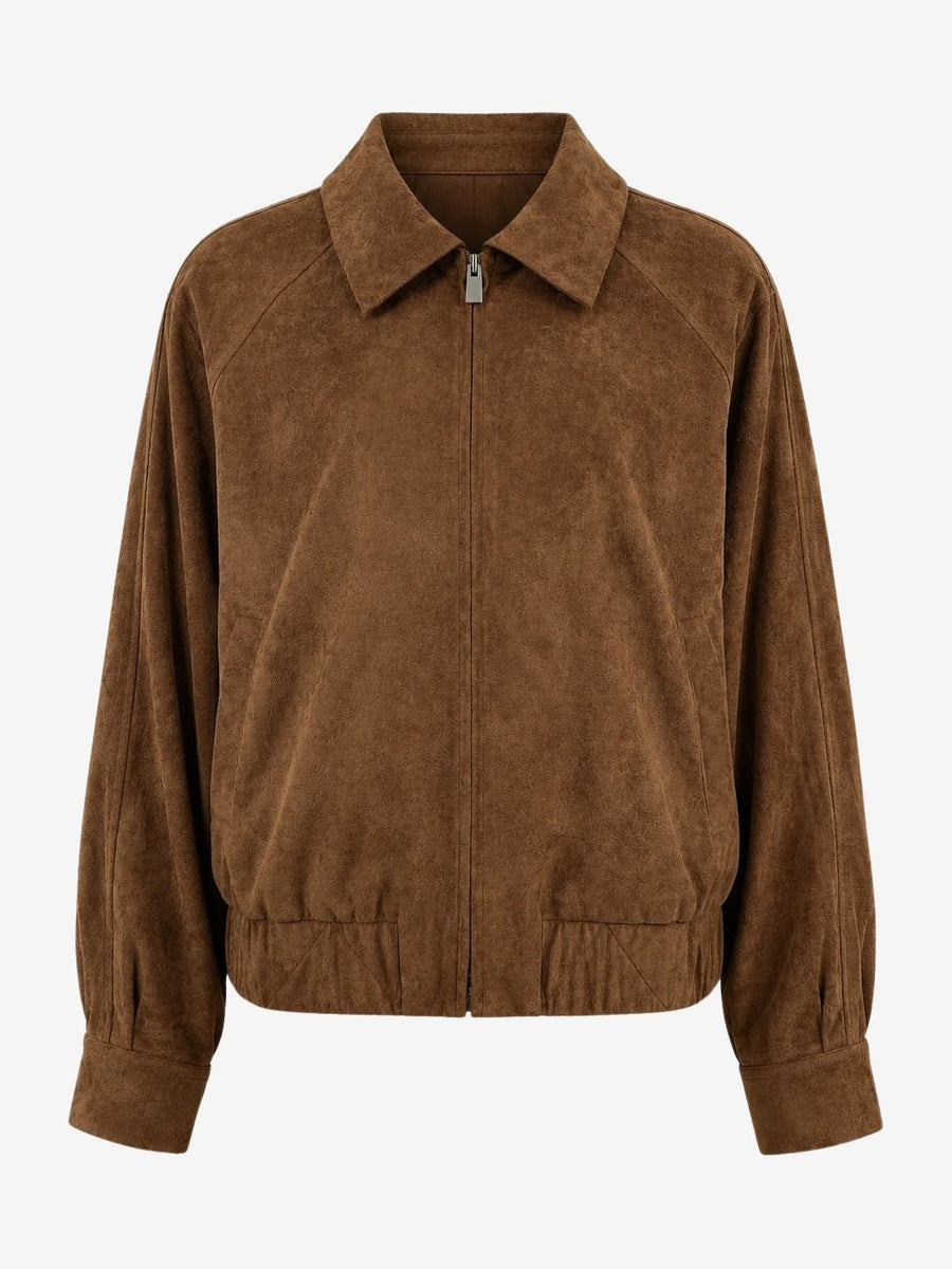 Pia suede effect bomber jacket
