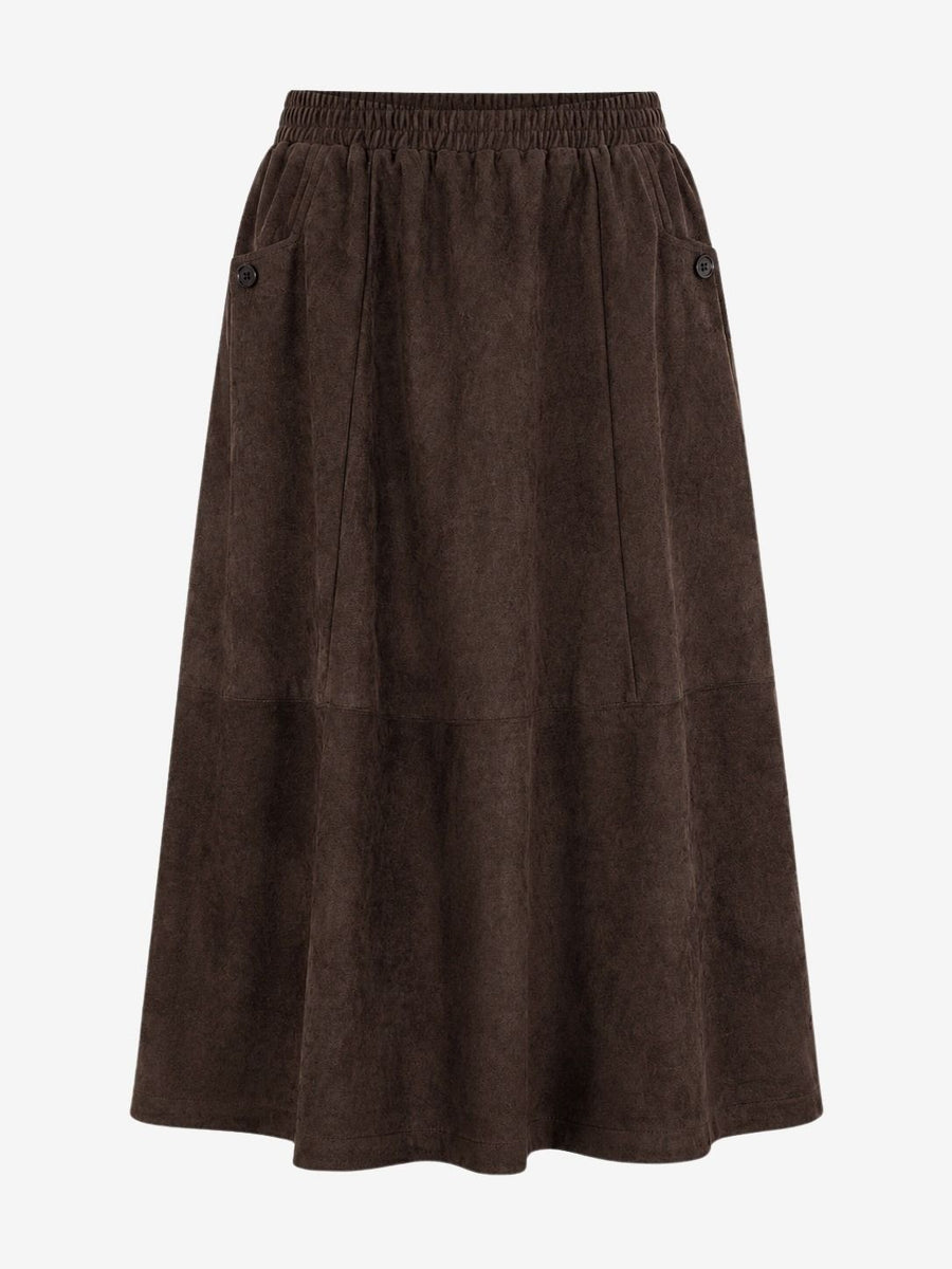 Isla suede effect skirt