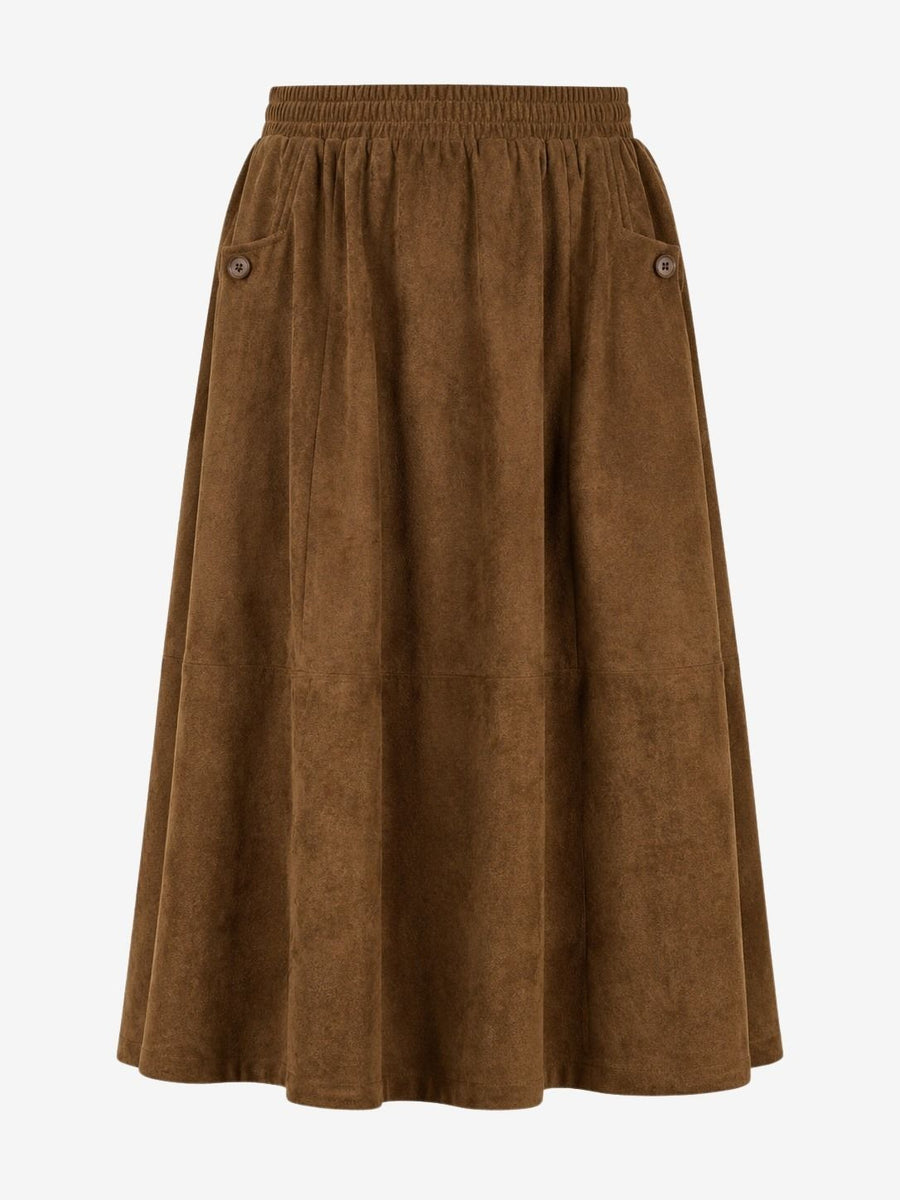 Isla suede effect skirt