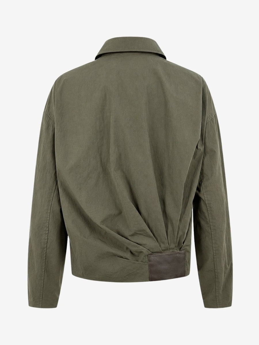 Blaze pleated bomber jacket
