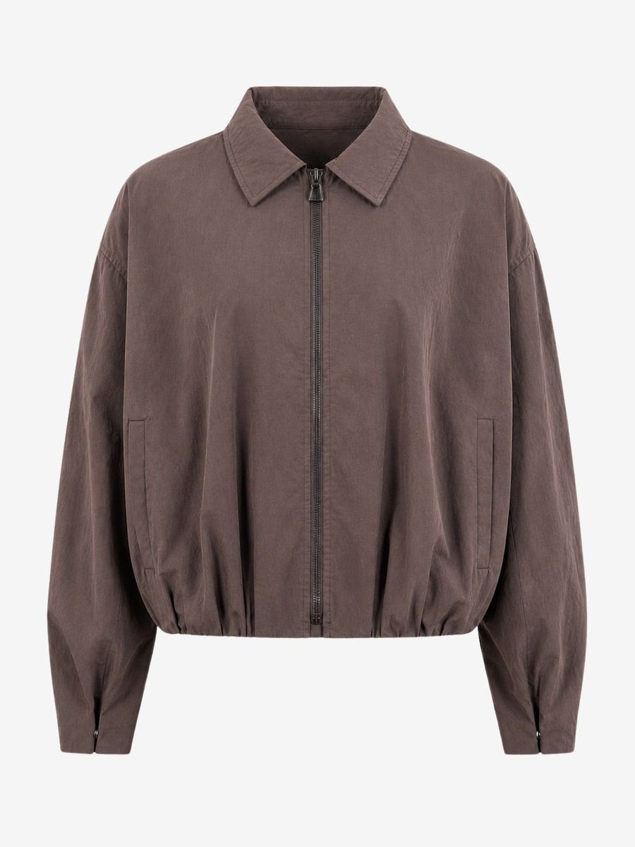 Blaze pleated bomber jacket