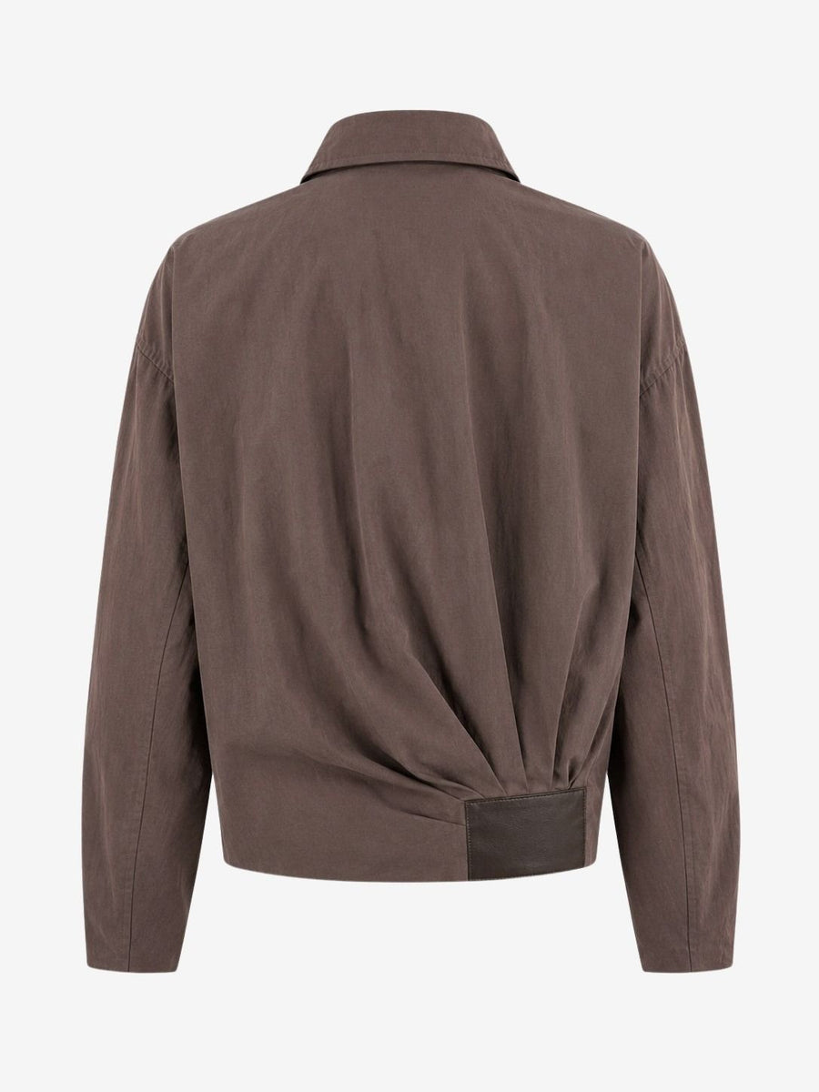 Blaze pleated bomber jacket