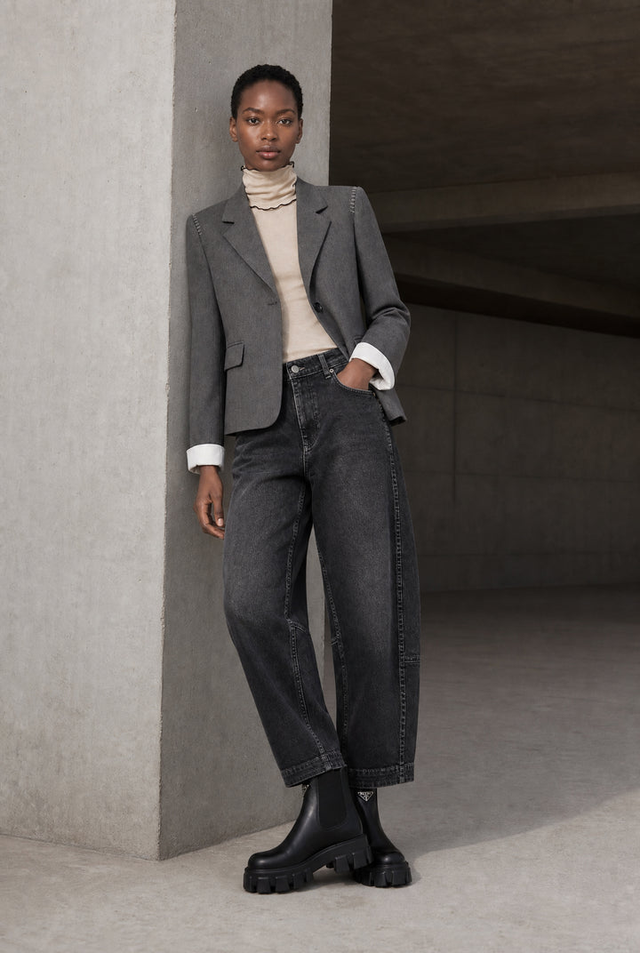 Eleni viscose basic blazer