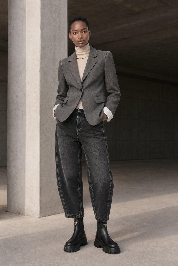 Eleni viscose basic blazer