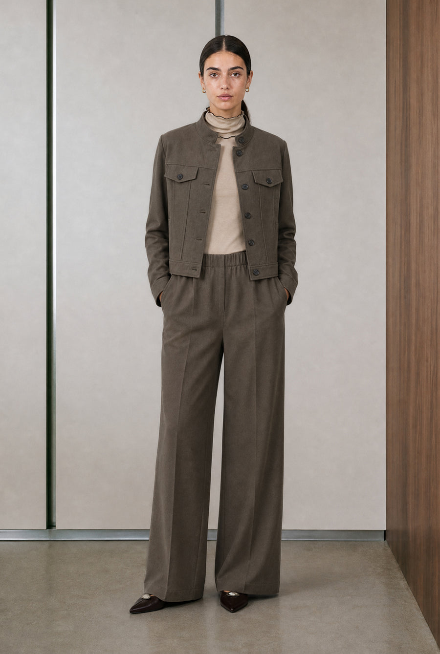 Raven viscose blend pants | Melange