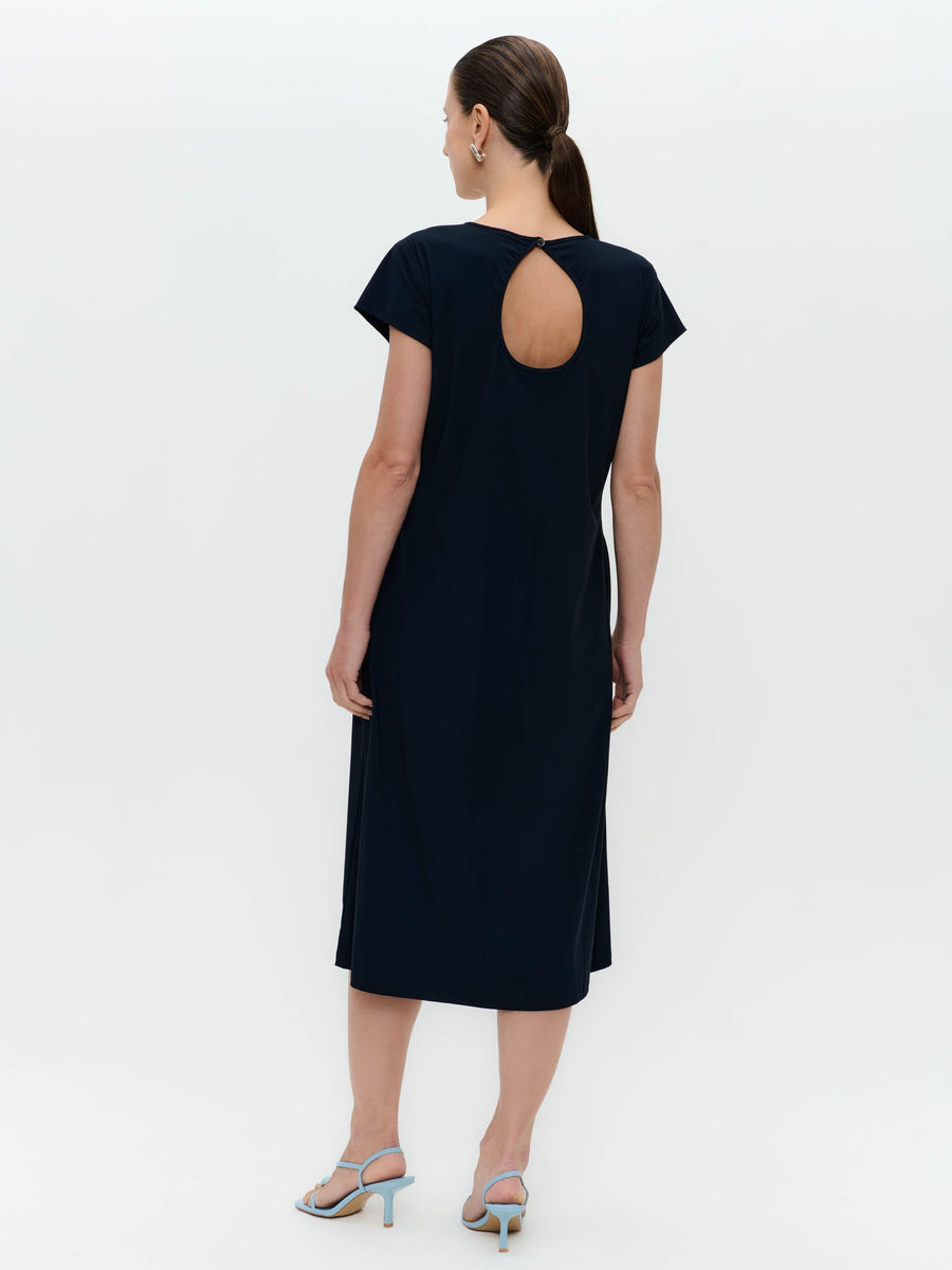 Fennela dress technical jersey | Blue