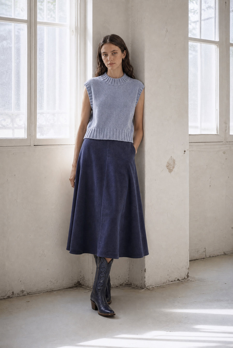 Simba A line jeans skirt