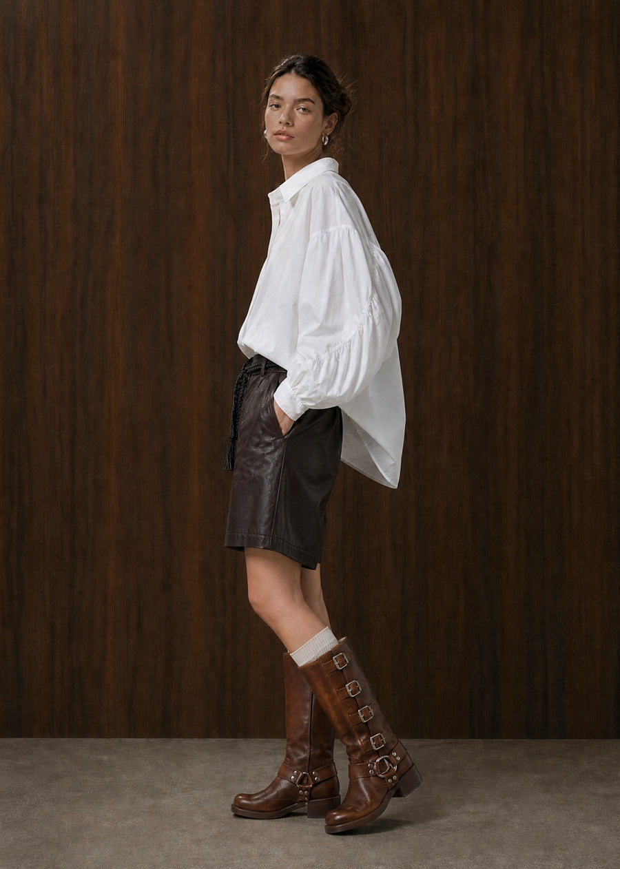 Adelina cotton oversized blouse