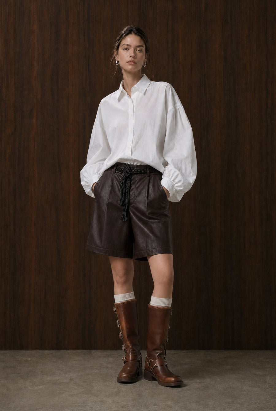 Adelina cotton oversized blouse
