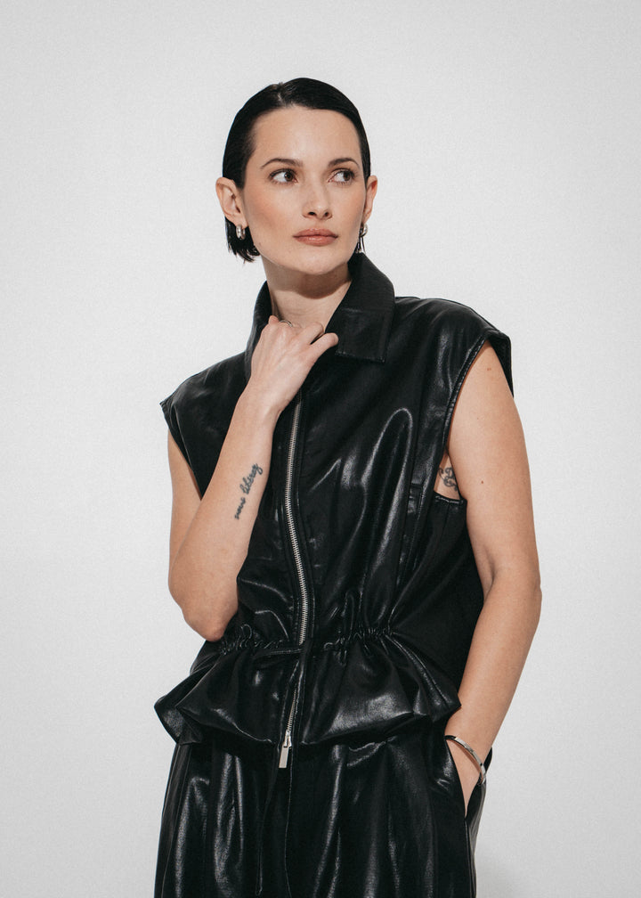 Alora eco leather vest