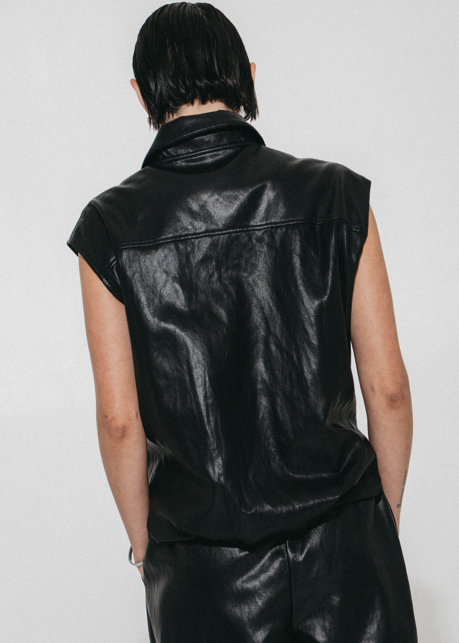 Alora eco leather vest