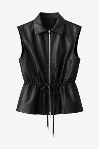 Alora eco leather vest