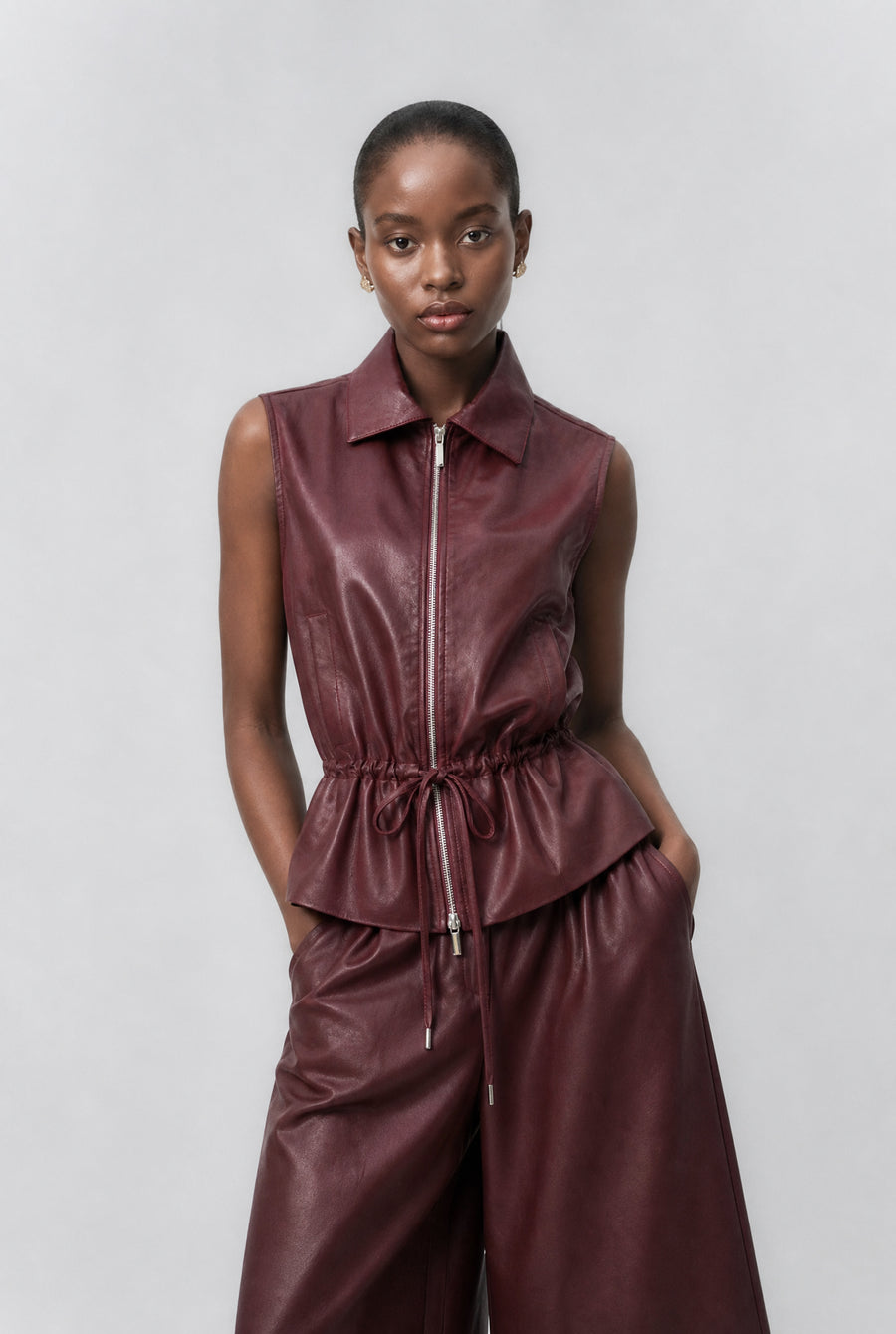 Alora eco leather vest